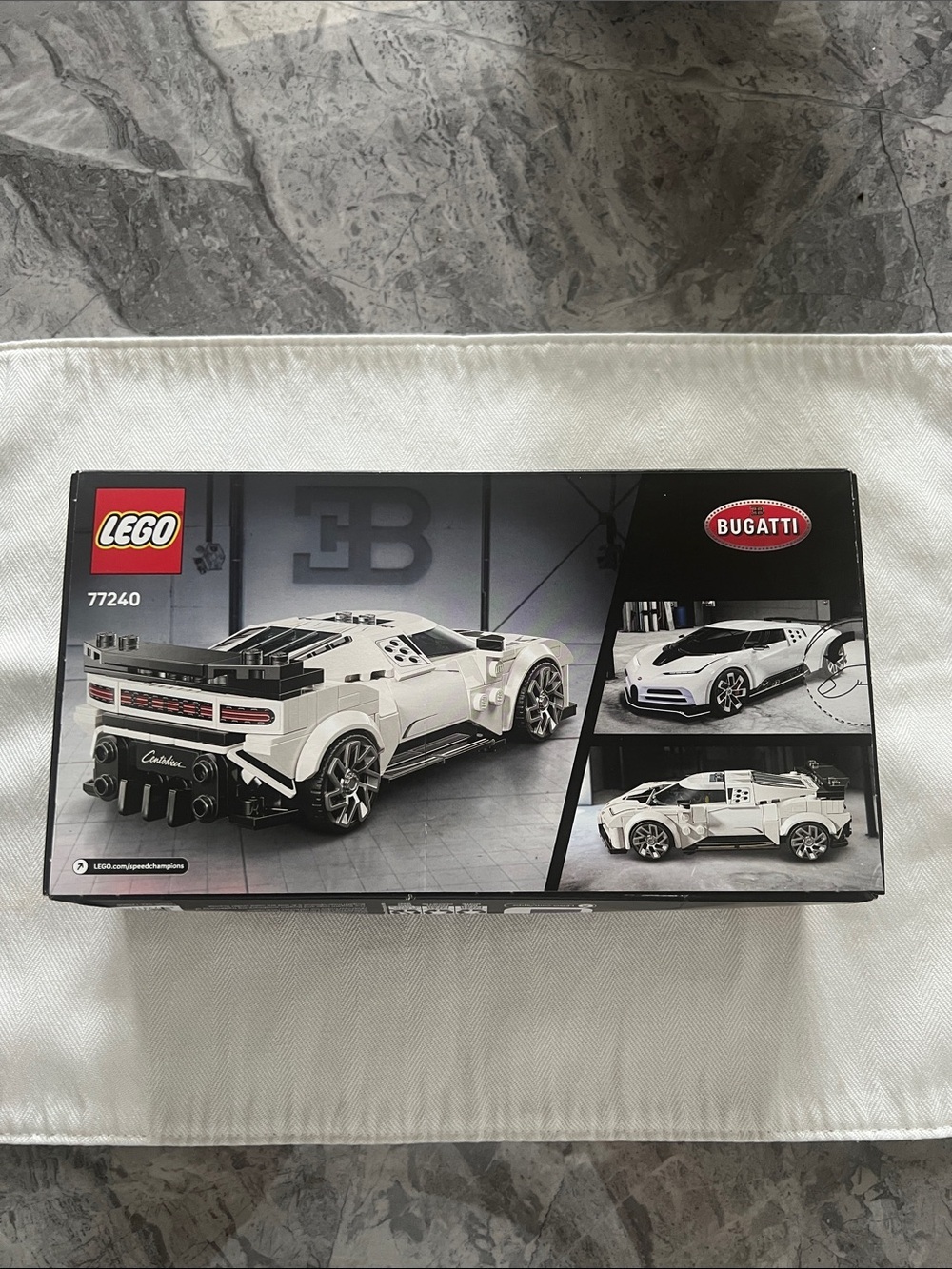 LEGO Speed Champions White Bugatti Centodieci Kids Toy Set. NEW in box. - Picture 2 of 11